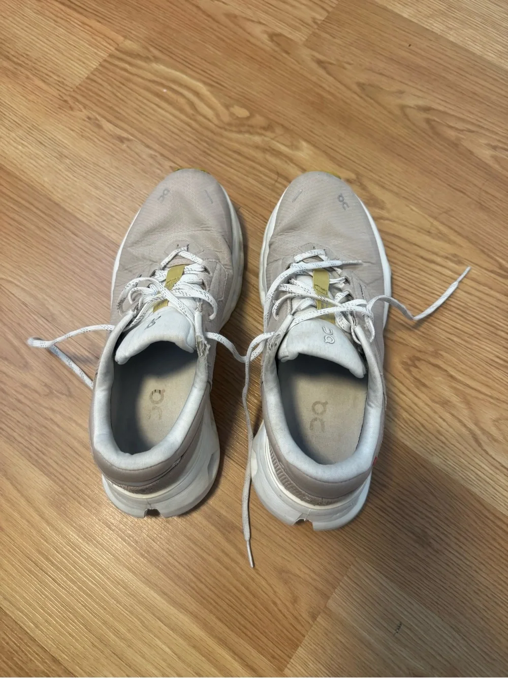 On Running Cloudrunner 2 Waterproof Women's Sneakers in Beige w mustard accents